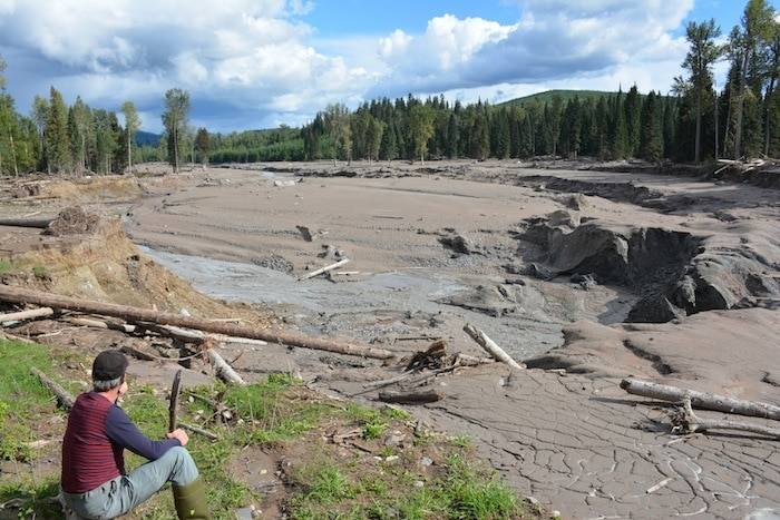 Dan Lewis at the Mount Polley tailing breach